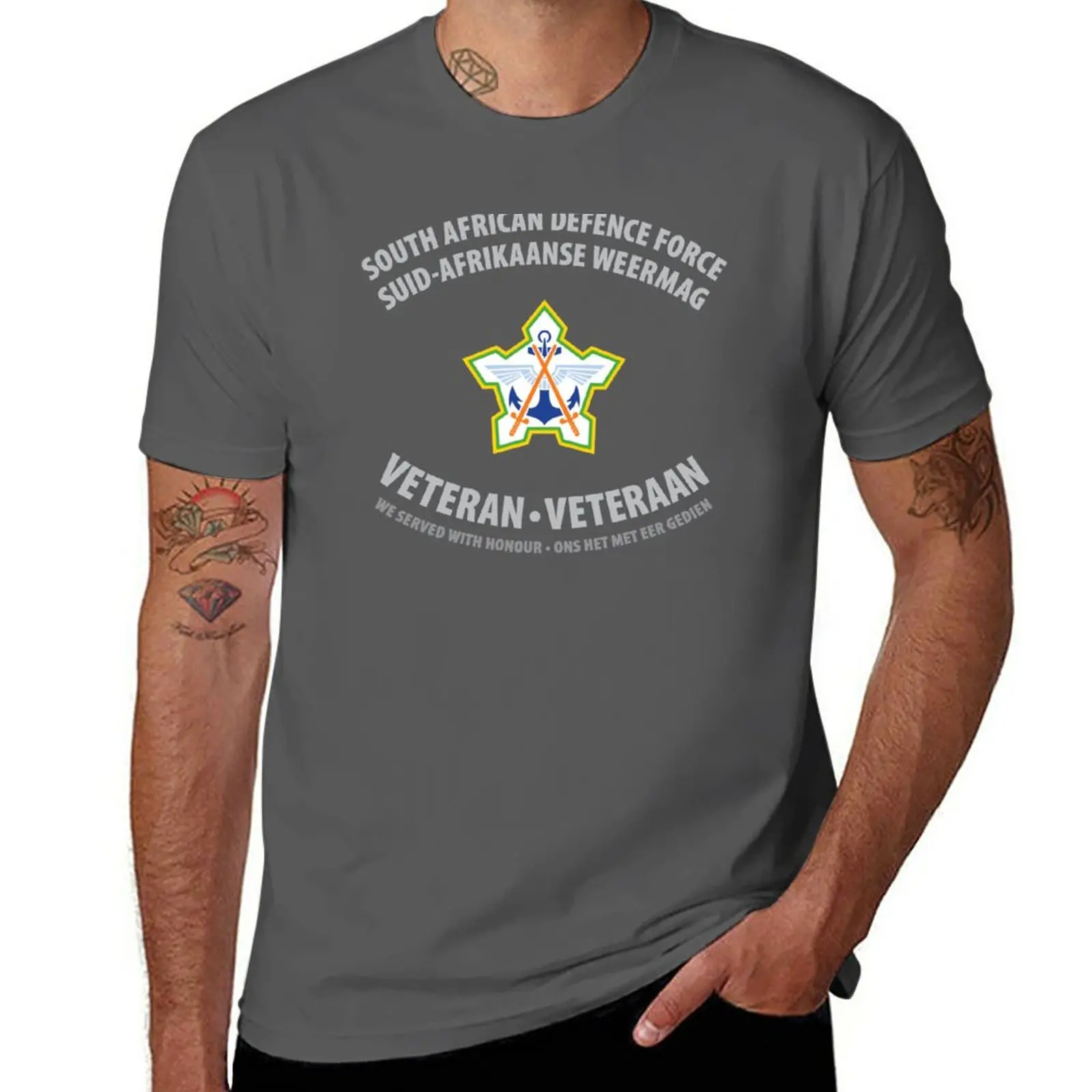 New South African Defence Force Veteran (Grey Text) T-Shirt blondie t shirt graphic t shirts custom t shirt t shirts for men