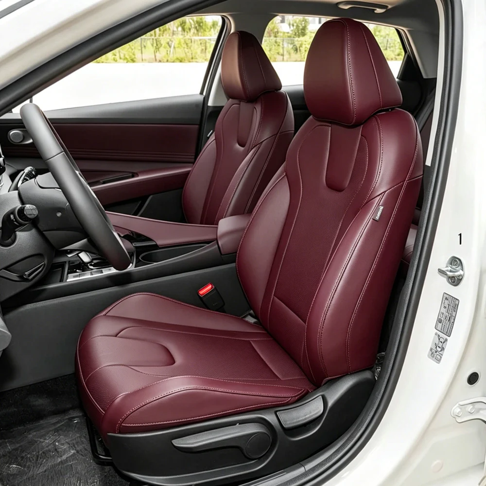 

Car Special Seat Cover For Hyundai Elantra 2021 2022 2023 PU Leather Cushion Protector Car Seat Covers Car Styling