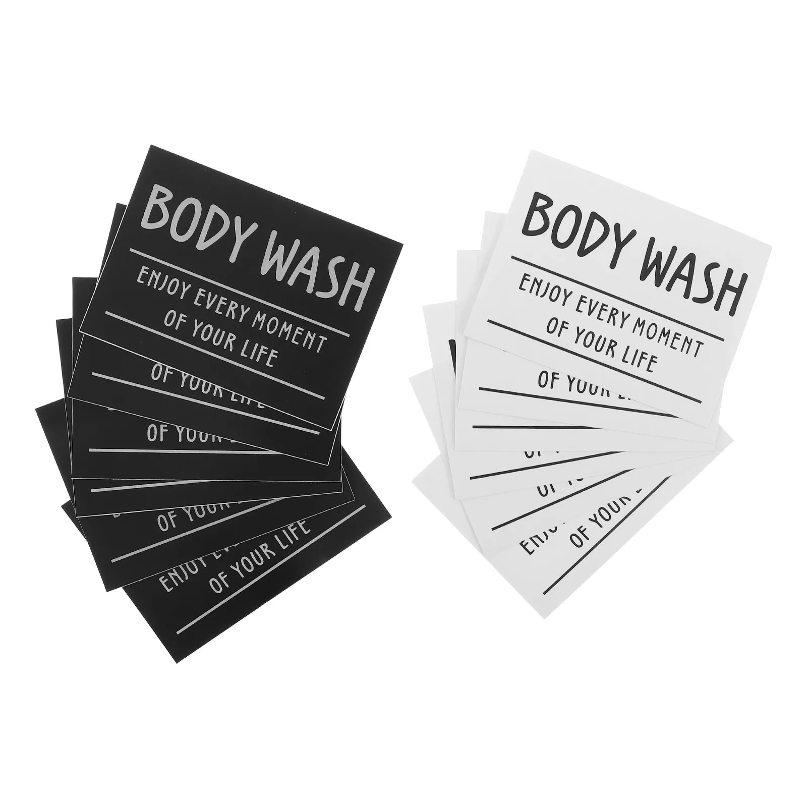 

12Pcs Bathroom Labels Waterproof Adhesive Sticker for Glass Bottles Shampoo Conditioner Hand Soap Lotion Organizer