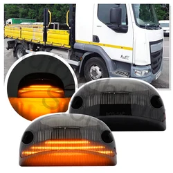 Smoke LED front Side Marker Light for Renault Midlum Premium Mascott Kenworth Volvo FE FL Nissan Cabstar side step indicator