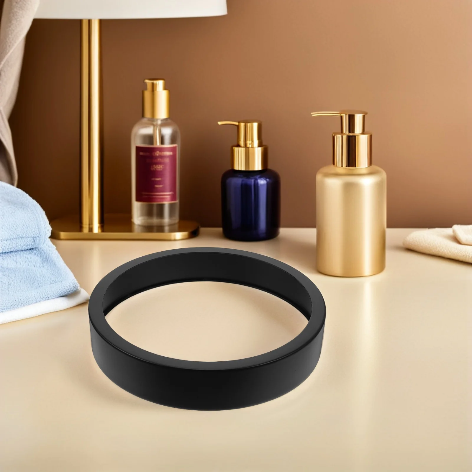 

Metal Wall Clock Frame Round Aluminum Ultra-Thin Decorative Replacement Clock Case Parts for Home Office Wall Clocks