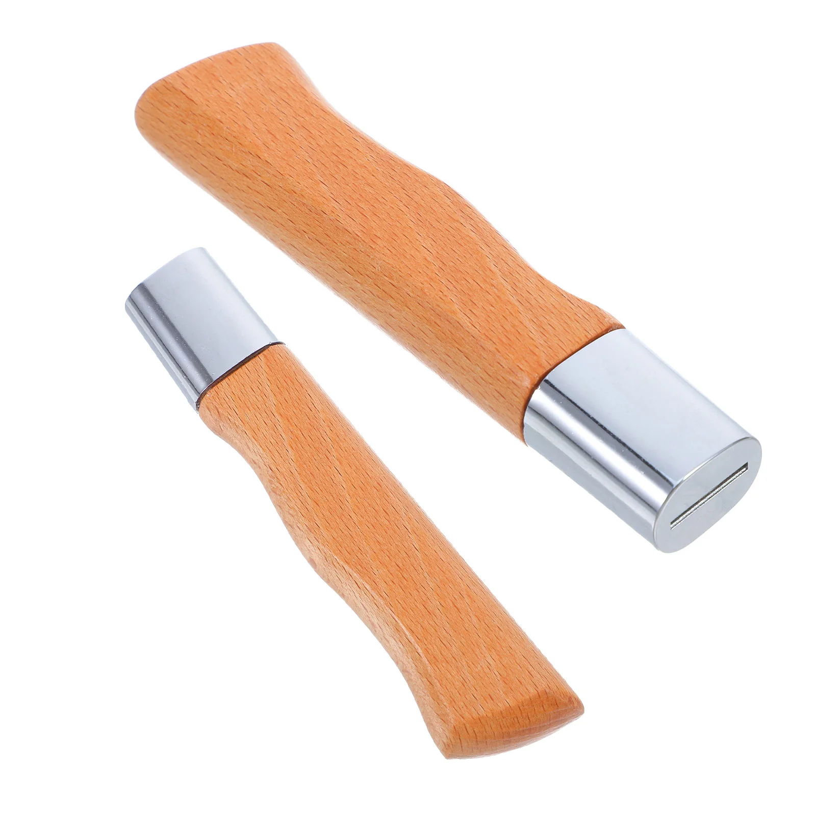 

2Pcs Wooden Knife Handle Replacement Ergonomic Design for Kitchen Supplies Safety Assurance during Prep