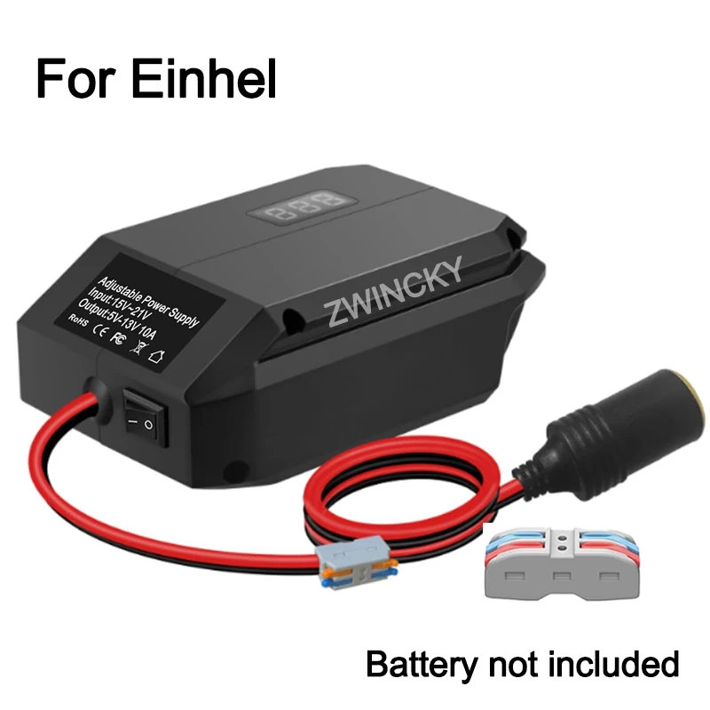 18V zu 12V Abwärtswandler für Makita/Dewalt/Milwaukee/Bosch, Batterieadapter, Zigarettenanzünderadapter, Power-Wheel-Adapter