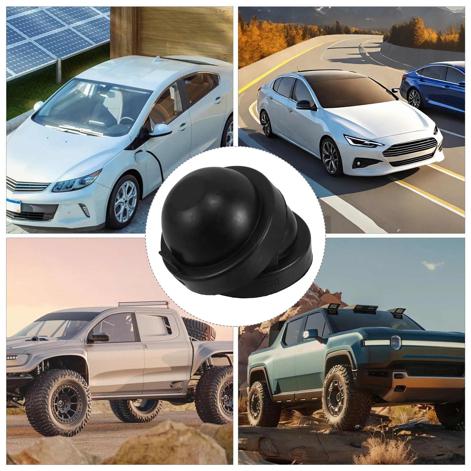 

2Pcs Headlight Seal Cap Front Covers Fog Light Replacement Rubber Dust Cover Universal Car Headlamp Auto Accessories Vehicle