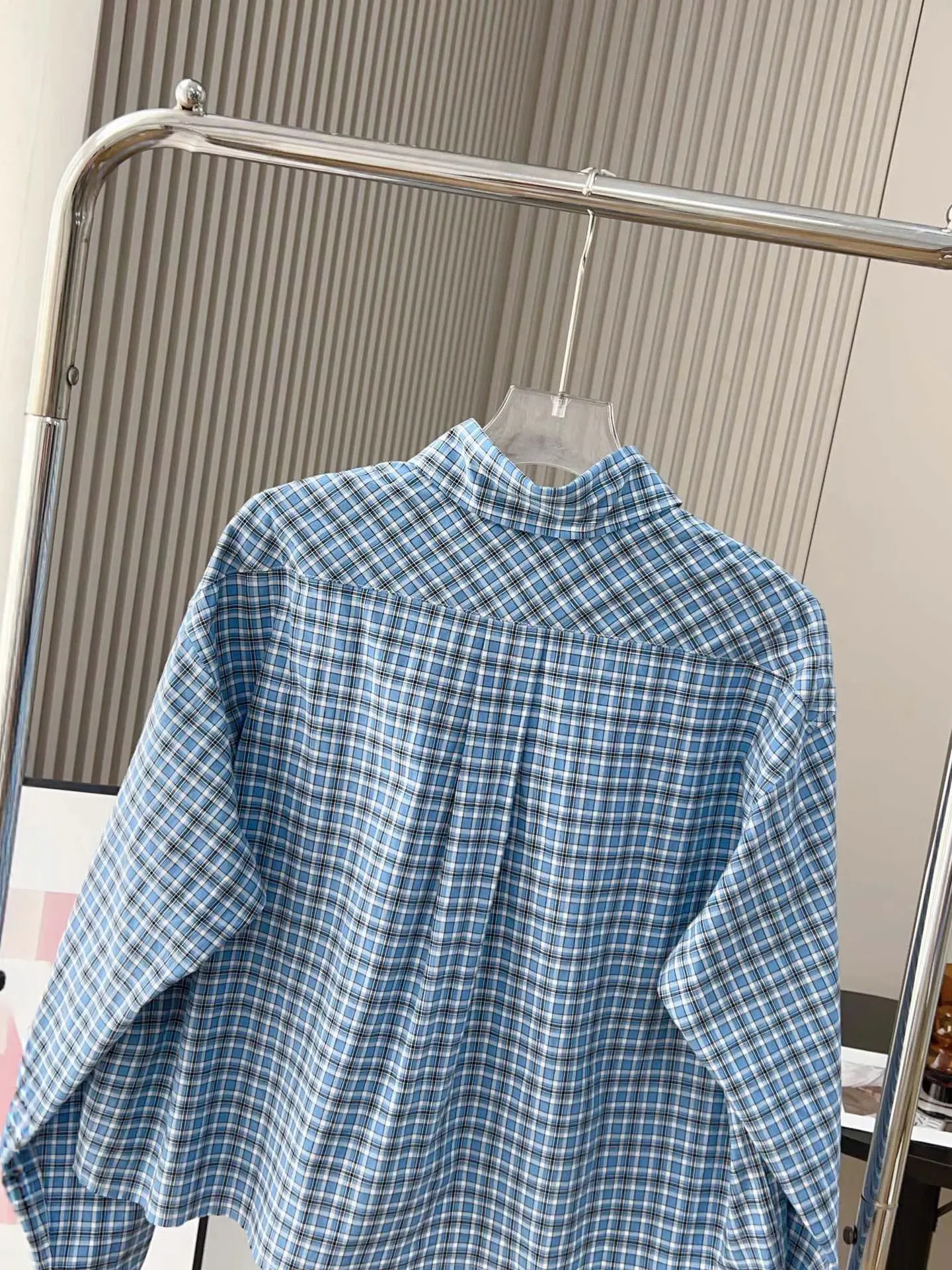 Preppy Plaid Long Sleeve Women's Shirt Casual Loose Fashion Top Breathable Comfortable Skin-Friendly Versatile Short Length