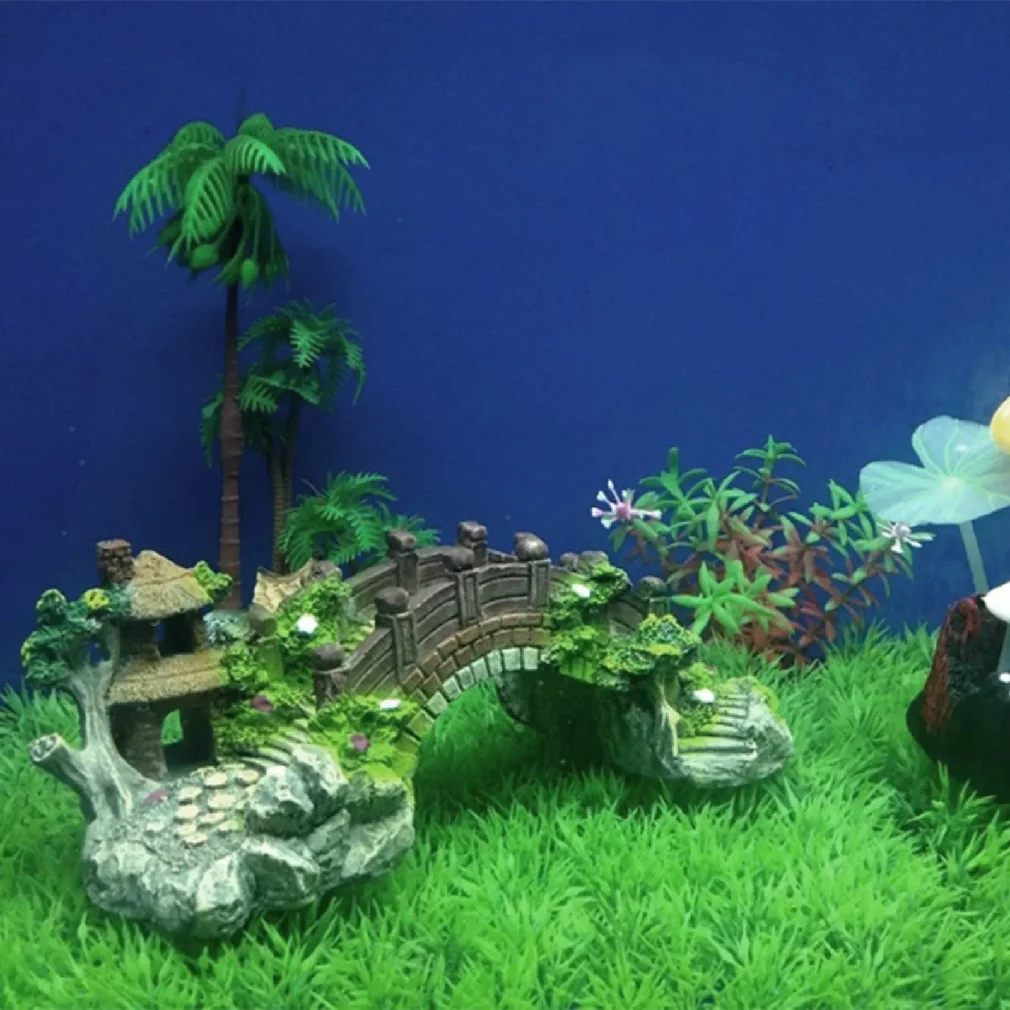 Fish Tank Artificial Bridge Re - đánh giá và giá Aquarium Fish Bridge