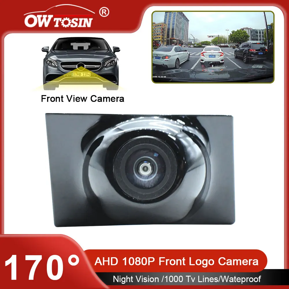 170° AHD 1080P Car Front Camera For Mercedes Benz E Class W213 S213 E250 E300 E53 2016~2020  Vehicle Logo Front View Camera