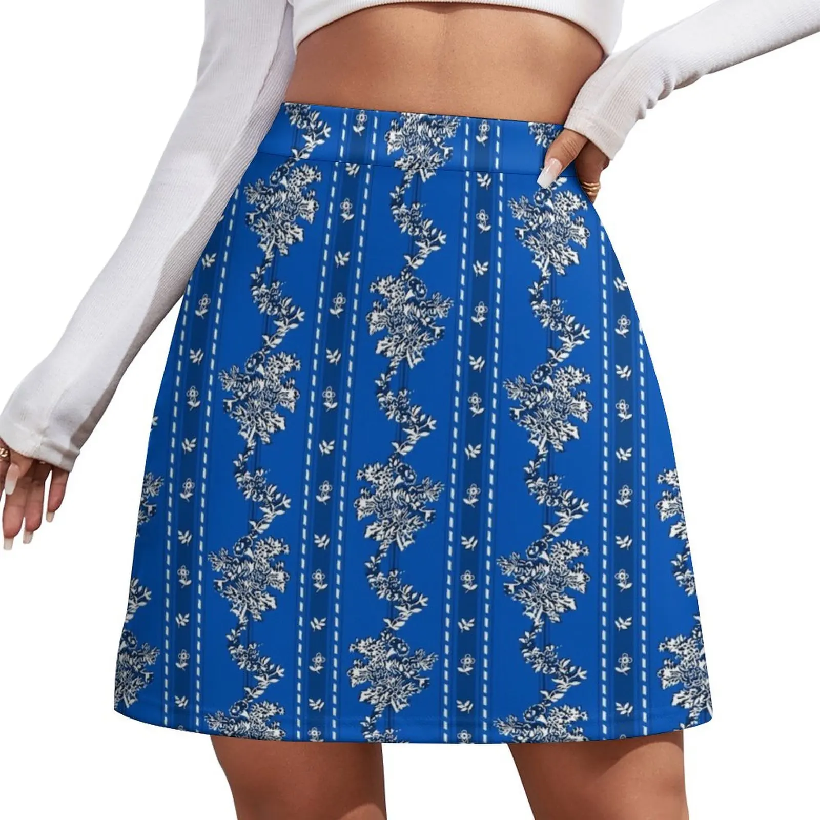 

Wishing Blue Mini Skirt novelty in clothes night club outfit festival outfit women