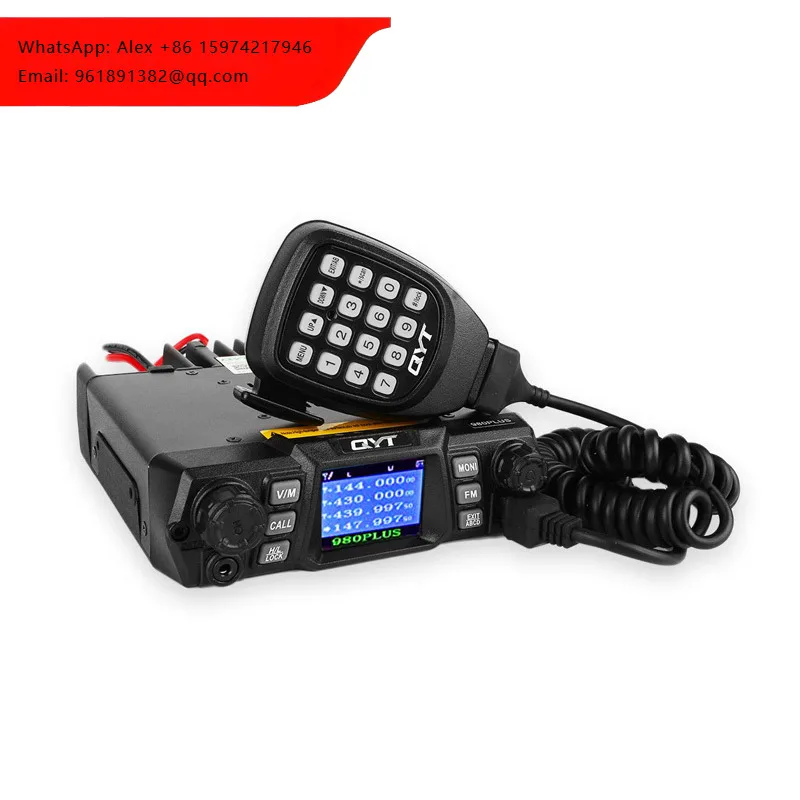 

Автомобильная радиостанция QYT KT-980 Plus, 75/55 Вт, двухдиапазонная, VHF/UHF, четырехдиапазонная, для любительской связи, с функцией ожидания, для установки в автомобиль