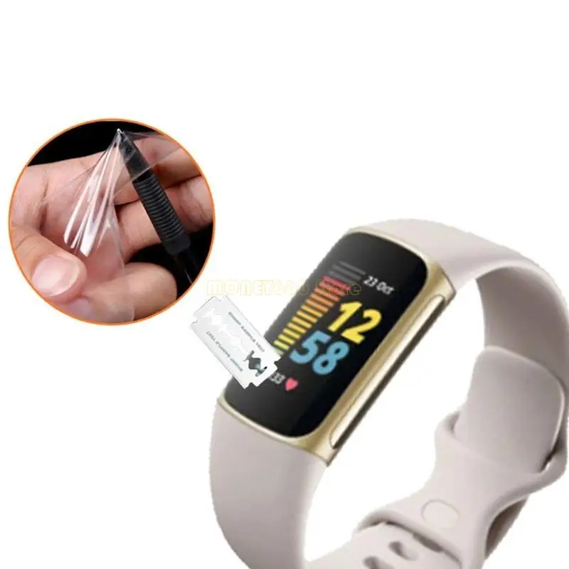 F62C, совместимый с платежным зарядом 5 Screen Protector 5 Pack Полное покрытие гибкая пленка TPU Clear Soft Anty-Scratch