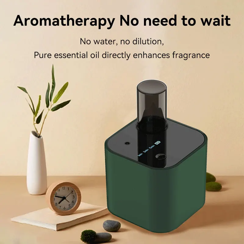 Przenośny inteligentny dyfuzor olejków eterycznych bez użycia wody, ładowalny, 2000 mAh, odświeżacz powietrza do samochodu z 100 ml oleju.