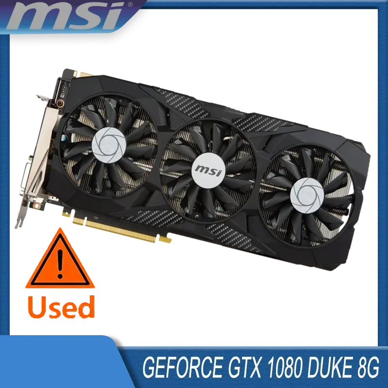 Msi Geforce Gtx 1080 8Gb Gddr5X 256-Bit Pcie 3.0 X16 7Nm Desktop Computer Gaming Gpu