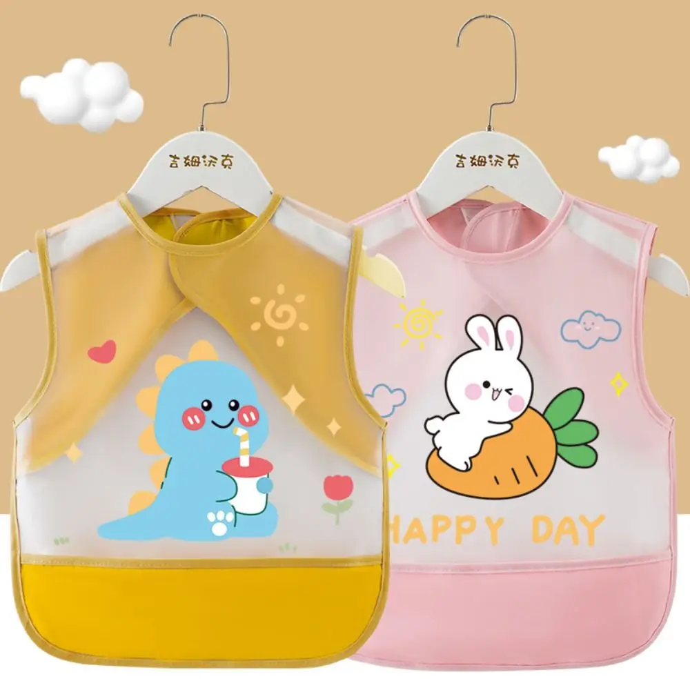 

Cute Animal Pattern Baby Feeding Bib Waterproof Sleeveless Sleeveless Bibs Anti-dirty Bear Saliva Towel Burp Apron Boys Girls