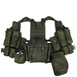 Tactical Molle Vest Accessories Bag Pack, Walkie Talkie Pouch, Russian EMR 6sh117, VOG Grenade Bag, 7L Assault Pack