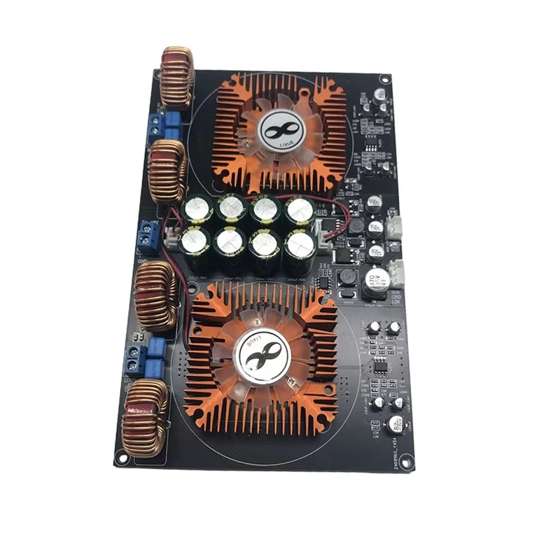 YJ-TPA3255 Digital Class D Dual-Core High Power 2.0 Amplifier Board Air-Cooled 600W+600W Multifunction Portable Module