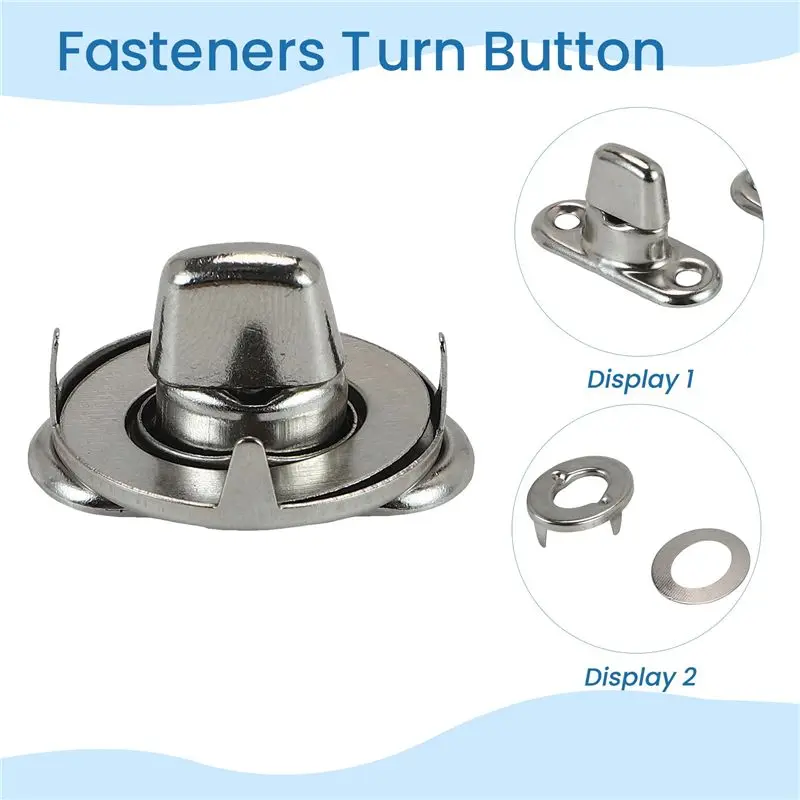 [NEWA08R】 20 Sets Marine Grade Twist Lock Fasteners Turn Button Eyelet And Stud, For Canvas Fastener Turn Buttons Easy Install E