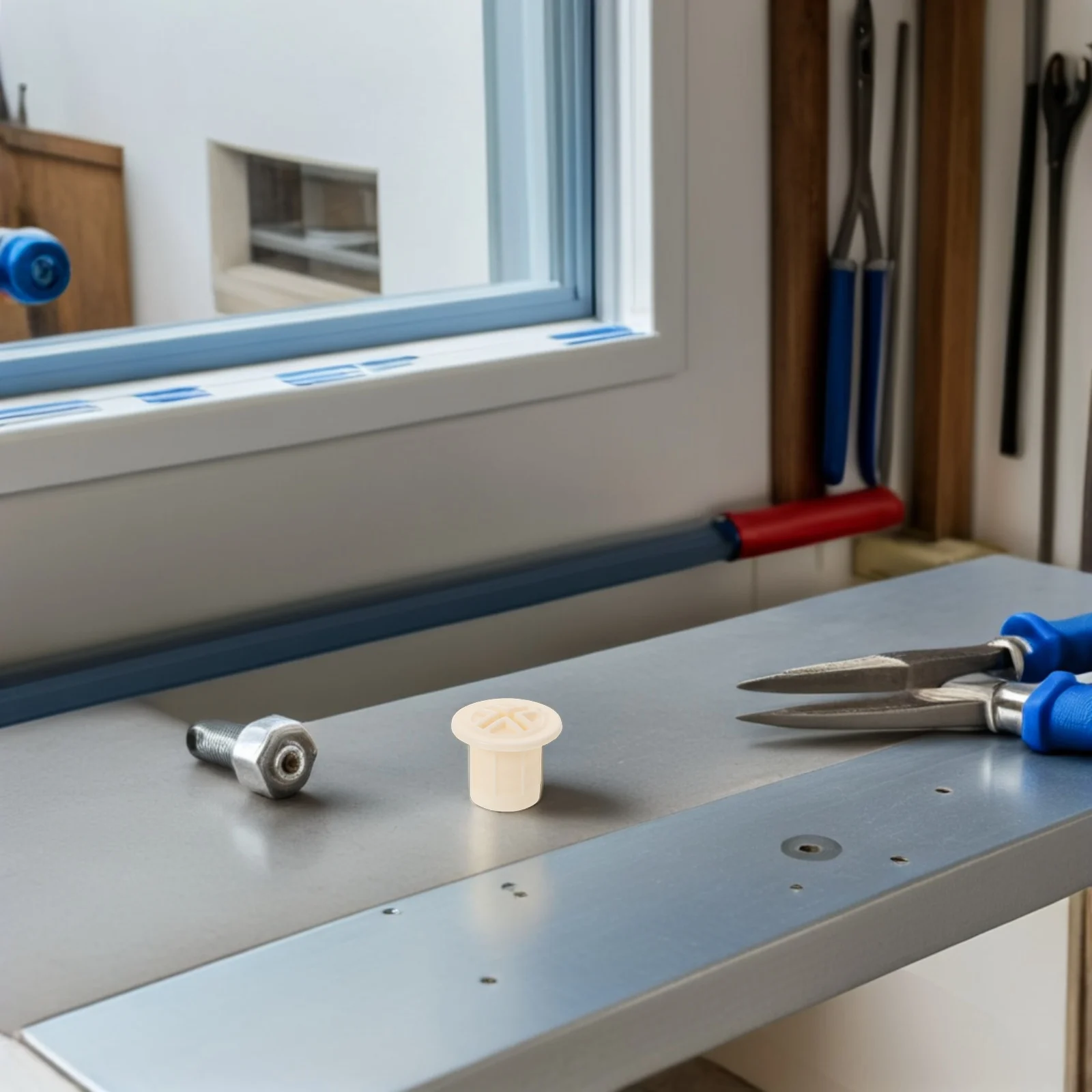 

6Pcs Slide Screw Caps Plastic White Secure Cover Indoor Slide Accessory 1.8cm Inner Diameter Safety Protection