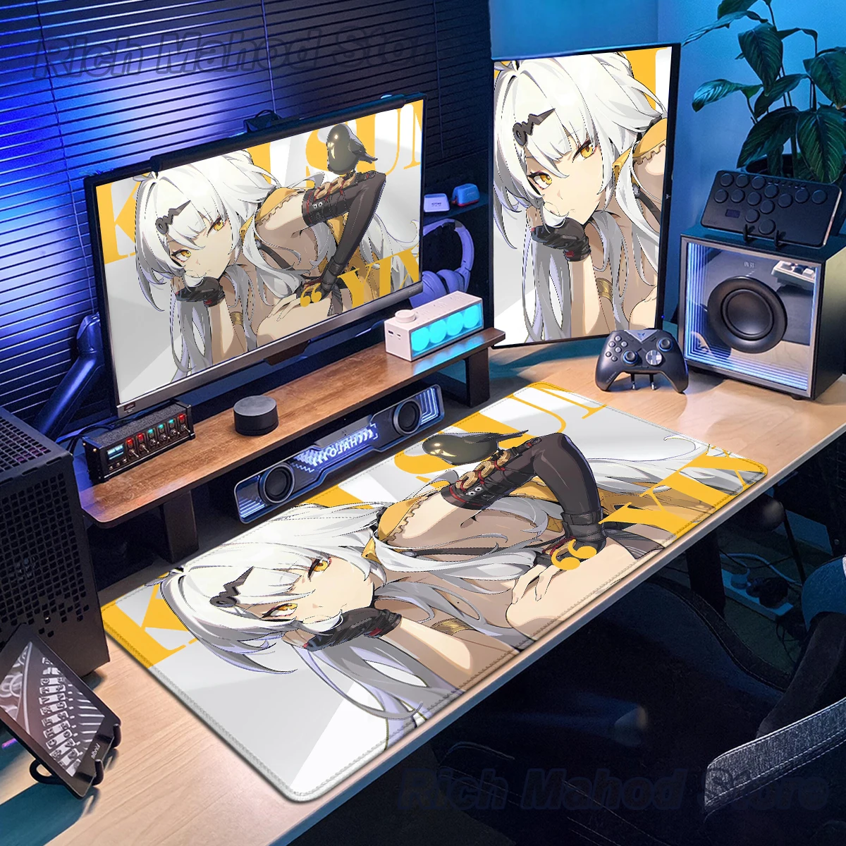 

ZZZERO ZZZ Yi Xuan Large Laptop Keyboard Desk Mat Zenless Zone Zero Mouse Pad Desk accessories Office Extended Mousepad Tablepad