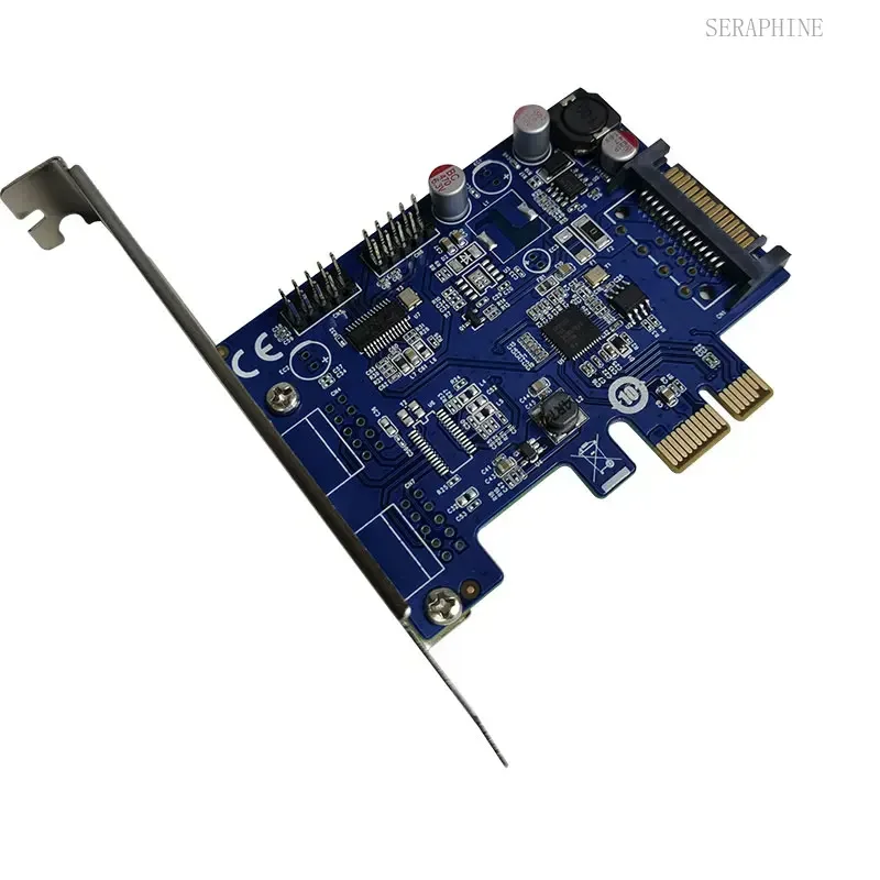 PCIe 2 ports usb internal 2 port 9pin 9-pin USB2.0 Card Expansion Bluetooth Usb WIFI PCI-E Adapter Converter Card