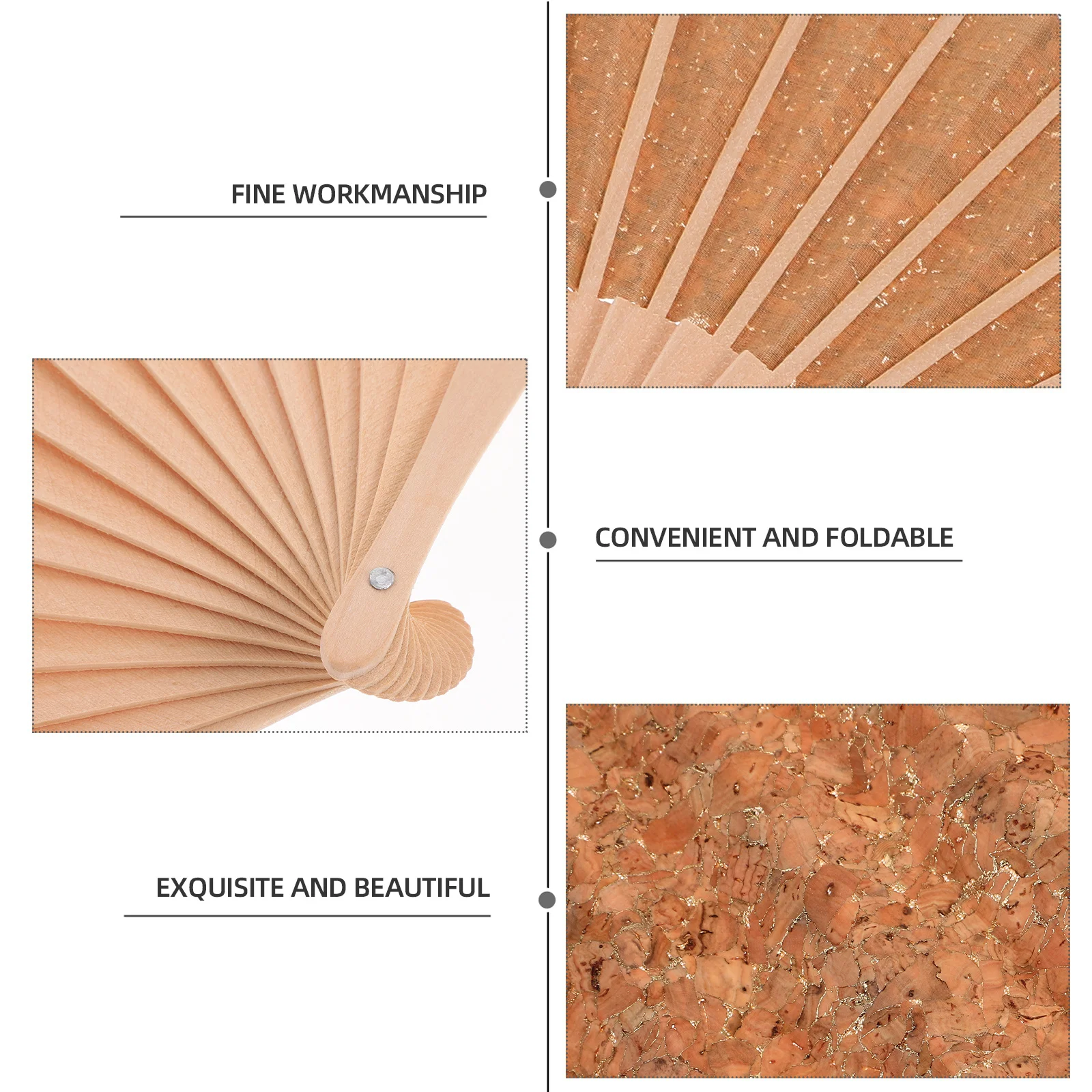 

Wooden Handheld Folding Fan Exquisite Decorative Accessory for Dancing Stage Party Wedding Home Decor Portable Travel Gift