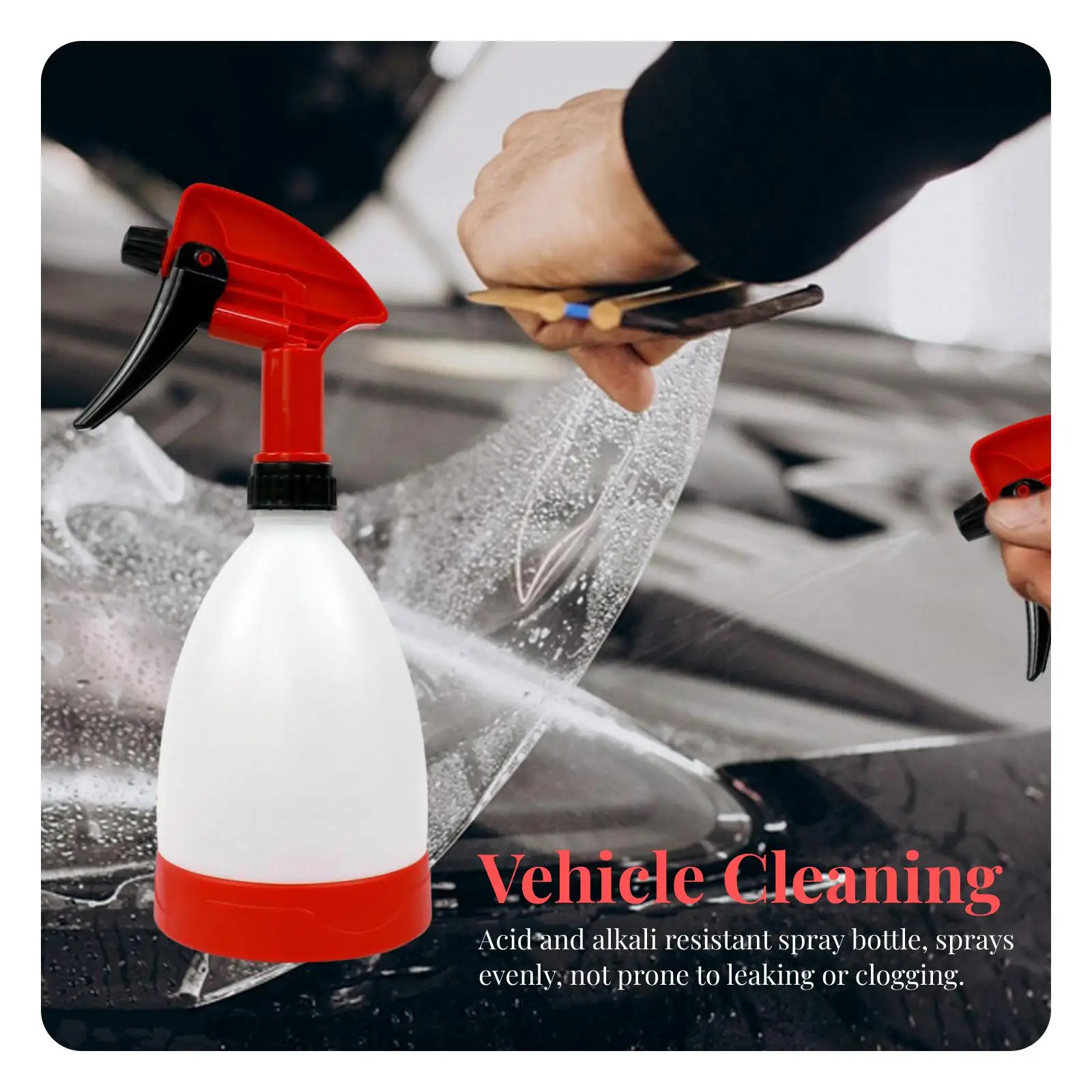 

Water Sprayer Bottle 500ml Handheld Fine Mist Multi Use for Garden Lawn Car and Household Cleaning