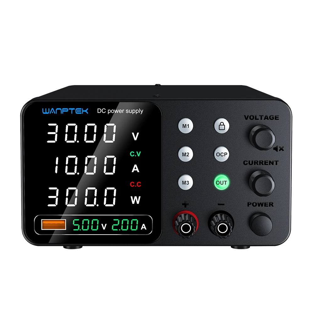 TPS-C storage DC power supply adjustable switch voltage regulator USB fast charger maintenance OVP, OCP, OUT