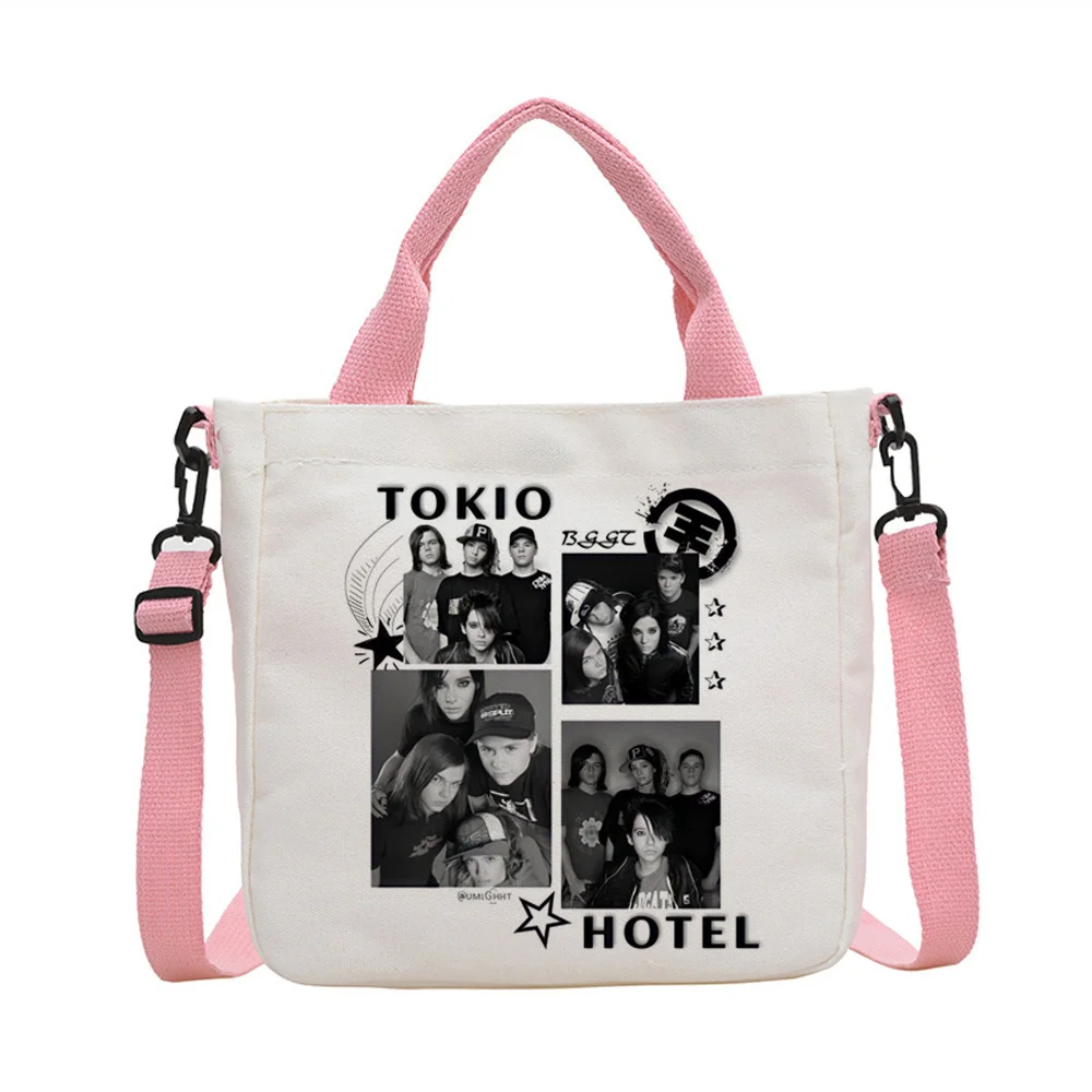 Music Tokio Hotel Tragetasche Sac Cabas Canvas Einkaufstasche faltbare Schultertasche für Damen – Detail 16