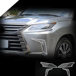Car Front Headlamp Film for Lexus LX LX570 LX600 2016-2019 Tpu Transparent Protective Film Exterior Headlight Strips Car Sticker