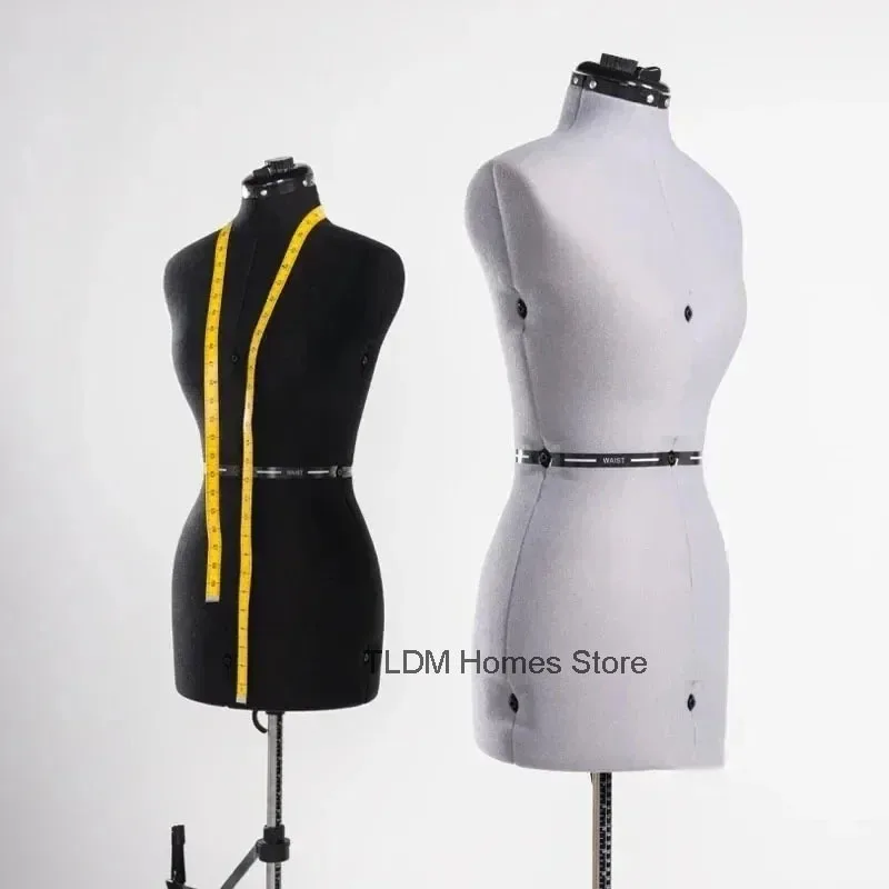 Sewing Adjustable Cloth Cover Female Mannequin body for Tailor Design Clothes Bust Dress Stand Metal Base Sewing Supplies k