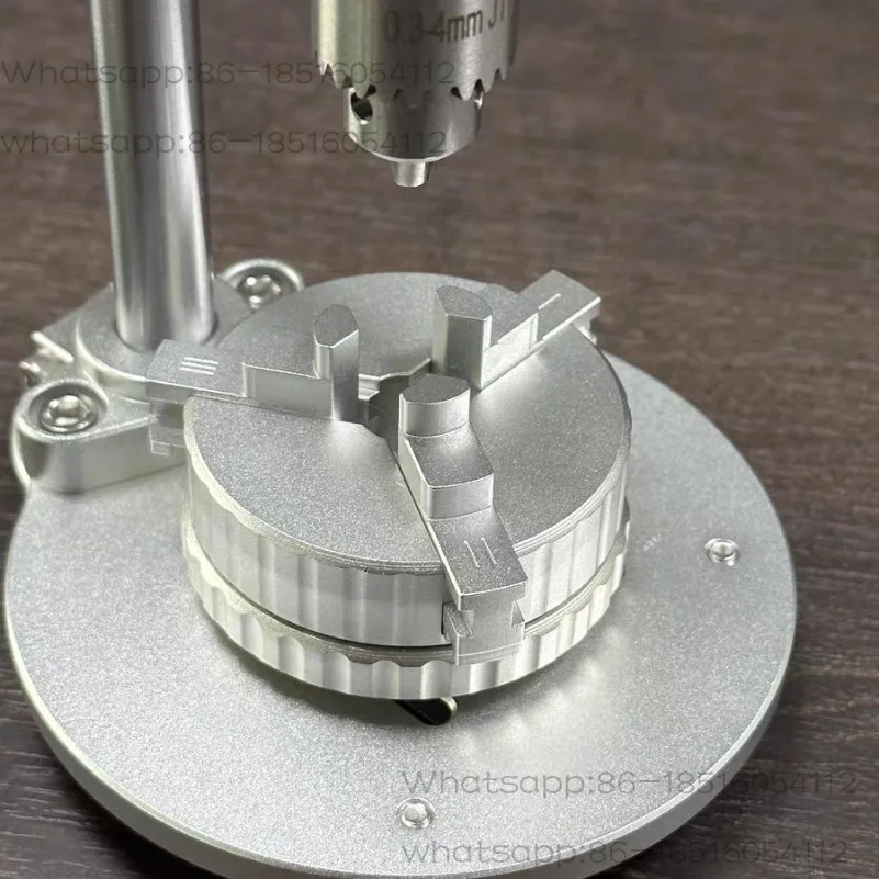 Round Baseplate Desktop Table Drill DIY Handmade and Convenient Small Table Drill, The Set Version Is Convenient and Practical