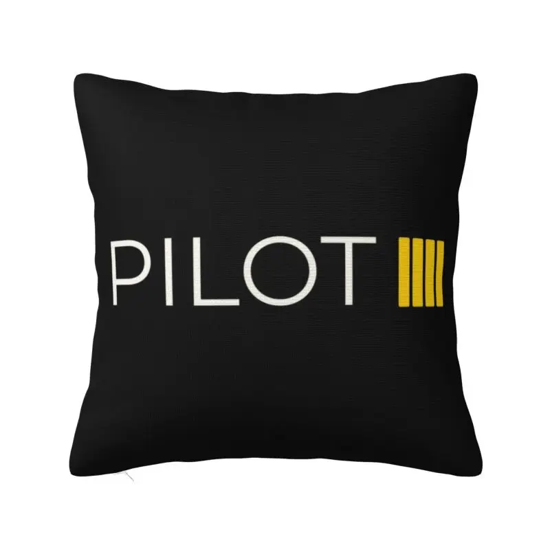 Luxury Pilot Captain Stripes Sofa Cushion Cover Polyester Aviation Aviator Fighter Throw Pillow Case Home Decorative