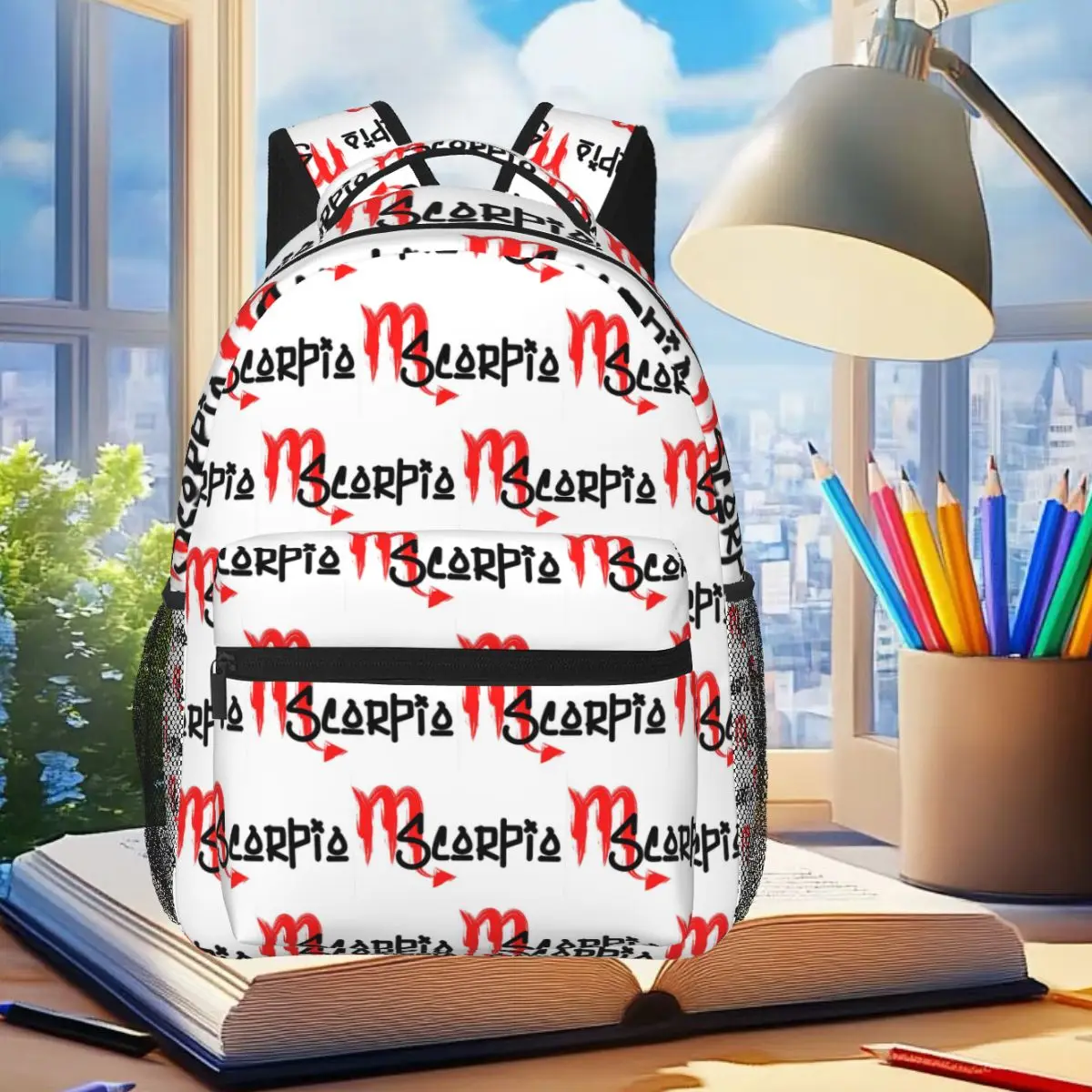 

Студенческий рюкзак Скорпион, школьная сумка, походный дорожный рюкзак для мальчиков и девочек, модная сумка для книг, сумки на плечо