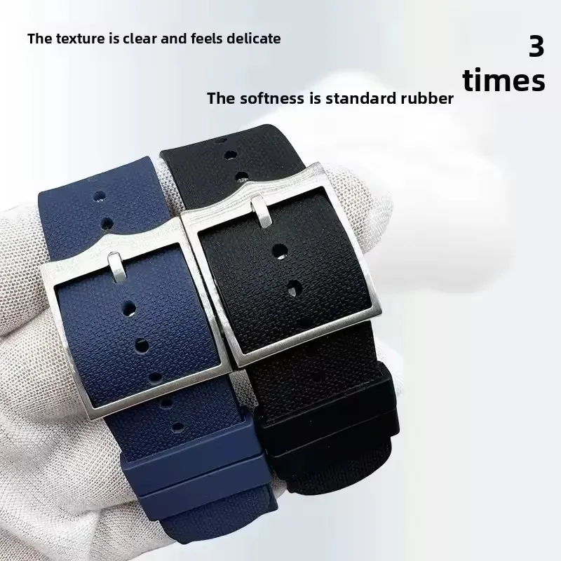 FKM Fluororubber Watchband 20mm 21mm 22mm Durable Military Wristband For Tudor BlackBay Rolex Omega IWC Longines For NATO Strap - view 5