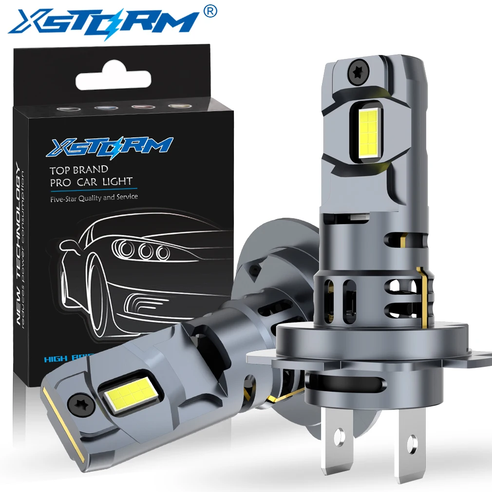 Xstorm H7 Led Koplamp Lamp Mini Draadloze 60W 20000LM 6500K Csp Voor Auto Koplamp Auto Diode Lampen H7 turbo Led 12V Auto