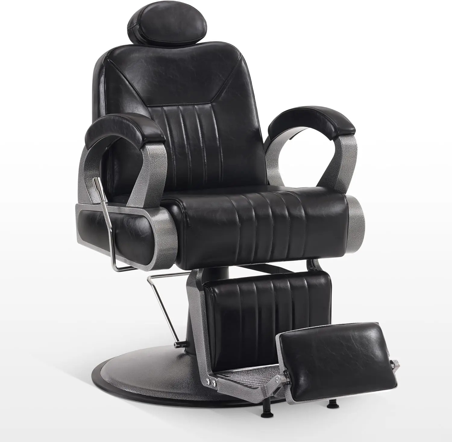 

BarberPub All Purpose Barber Chair with Heavy Duty Pump,Reclining Adjustable Swivel Hair Styling Spa&Salon Chair