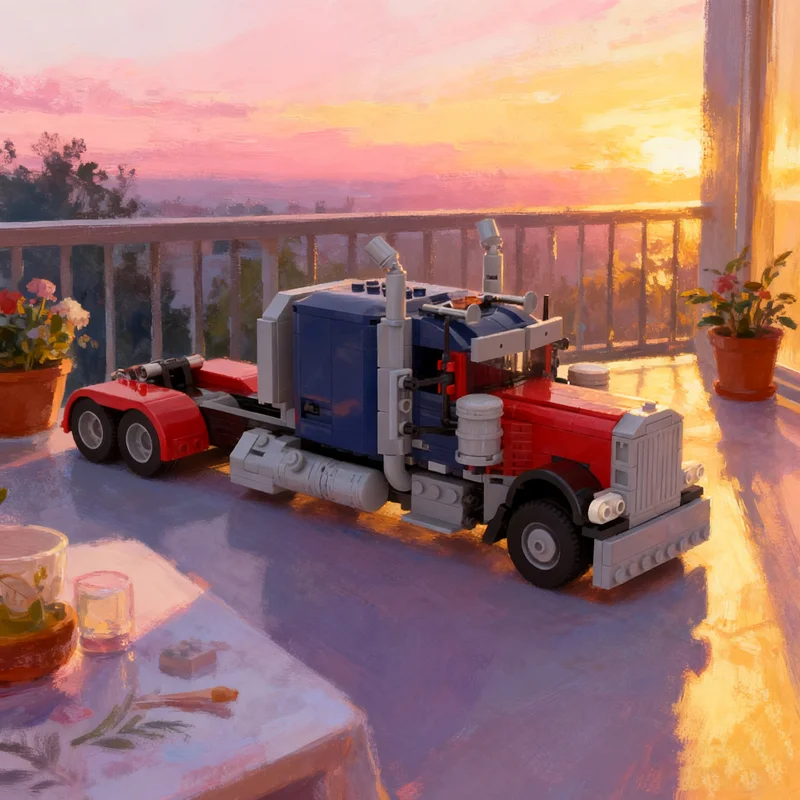 

663pcs MOC Optimus Prime Model Building Blocks Festival Gifts Construction Assemble Toy DIY Education Brick Creative Idea