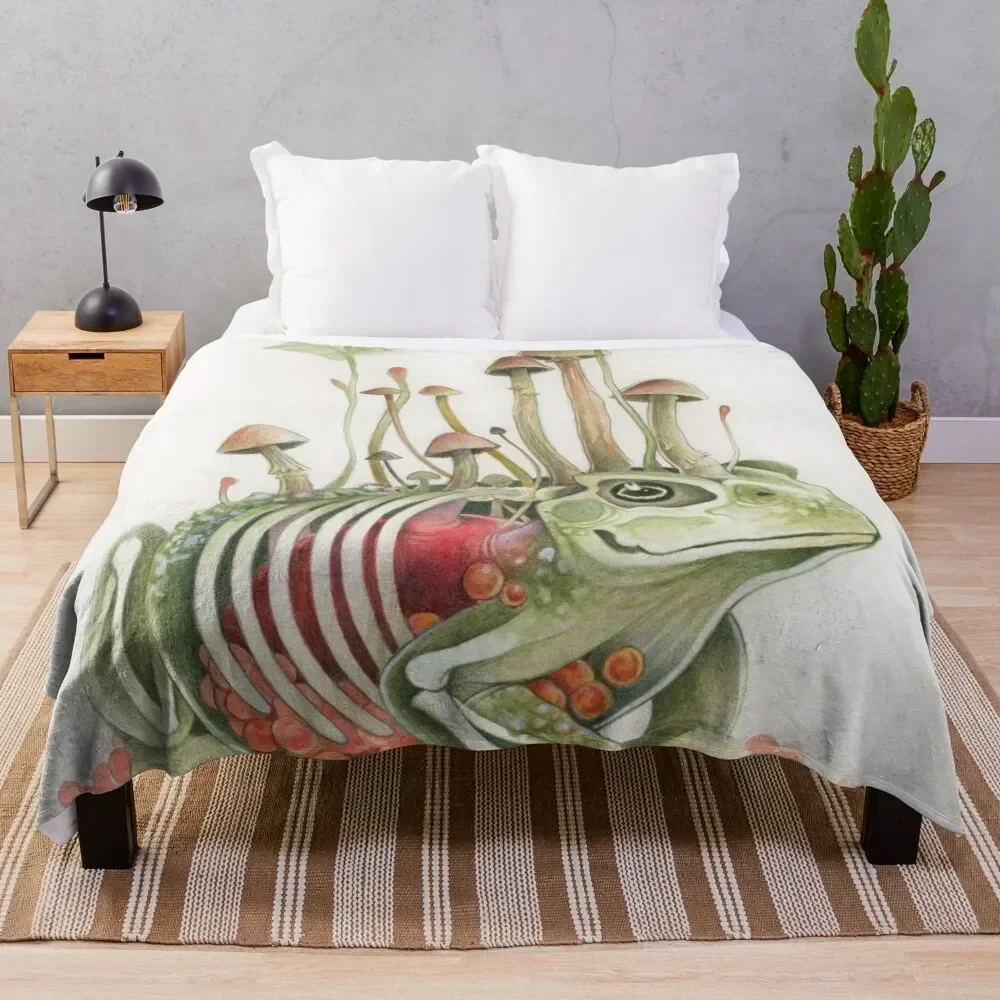 

Toad Throw Blanket Multi Purpose Soft Warm Blanket for Home Travel