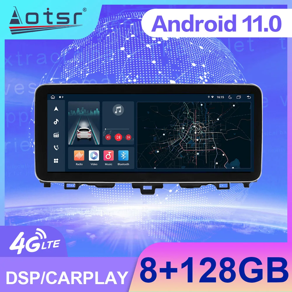 128G Android For Honda Accord Car Radio Carplay Multimedia Vedio Player GPS Auto Navi Stereo DVD Head Unit DSP 2DIN