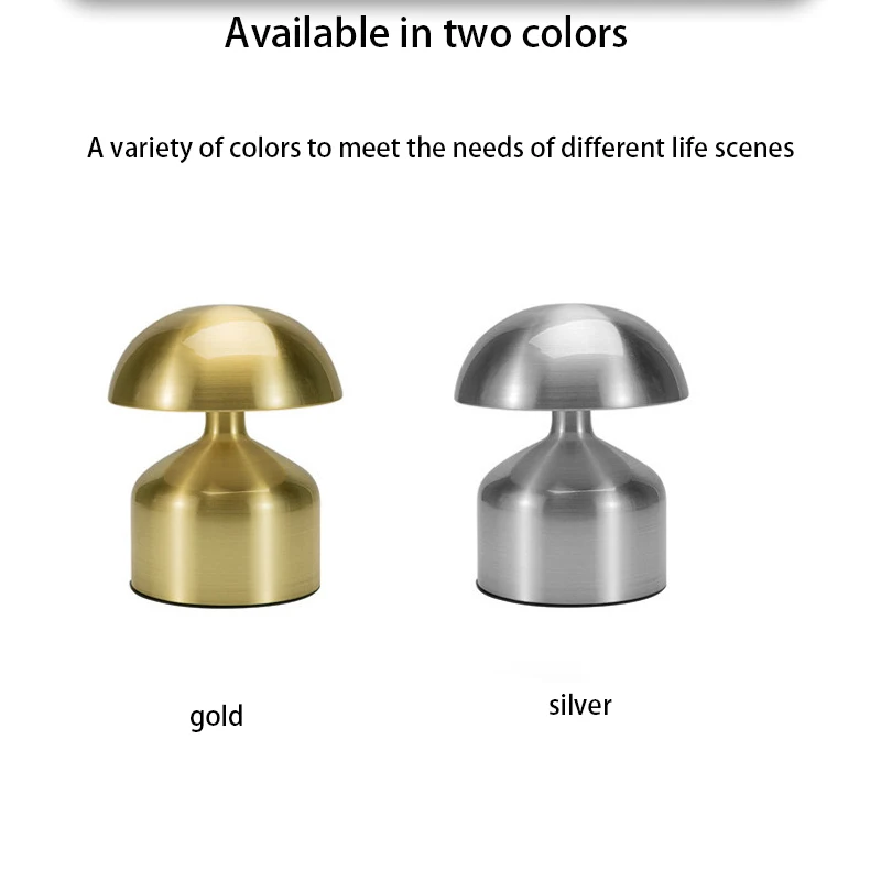 المعادن الدمبل الجدول مصباح مطعم بار جو الجدول مصباح غرفة نوم الديكور مضيئة ليلة ضوء USB مصباح قابل لإعادة الشحن