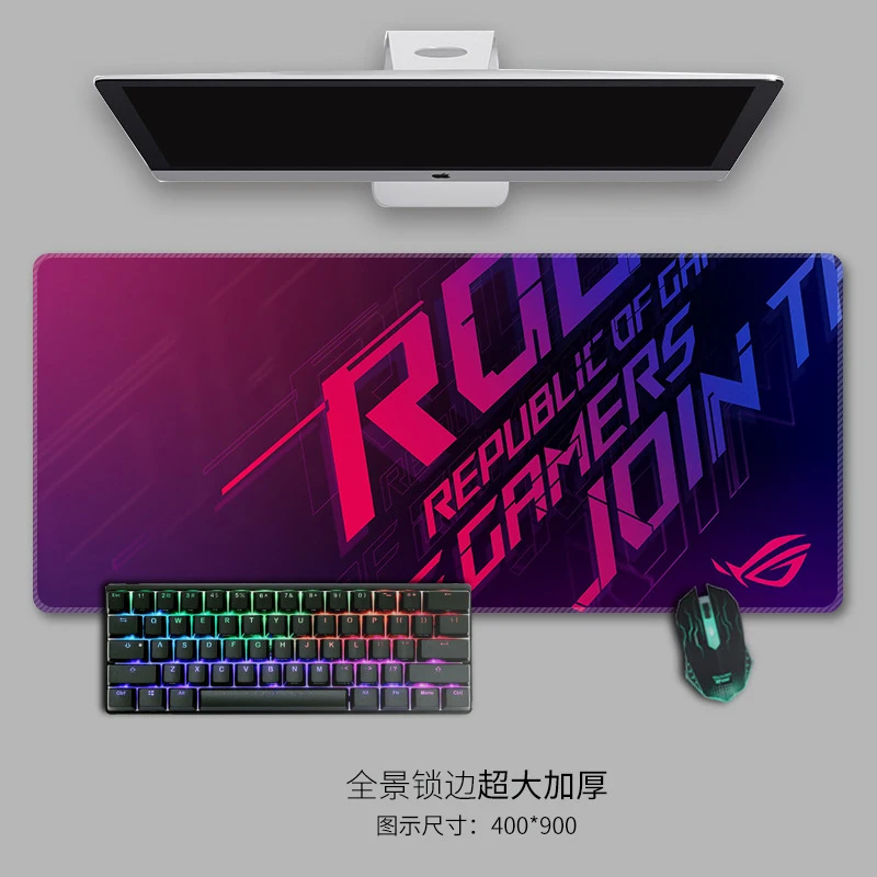 RGB Colorful Large Extended Gaming Rubber Mouse Pad Smooth Cloth Surface Anti-Slip Waterproof Stain Resistant E-Sports Office