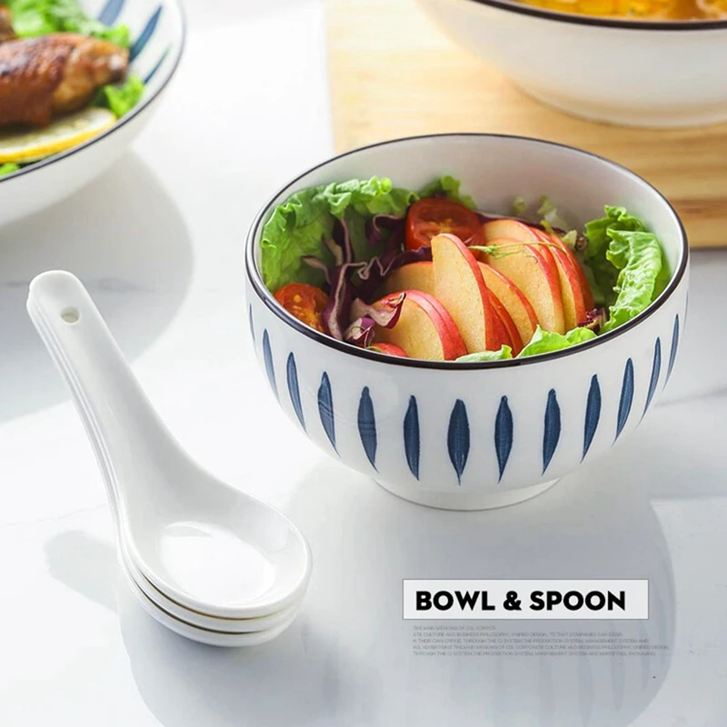 طقم أدوات مائدة سيراميك مستدير ياباني ، طبق عشاء بورسلين ، أواني حلوى ، نمط إبداعي ، 9 صحن عشاء