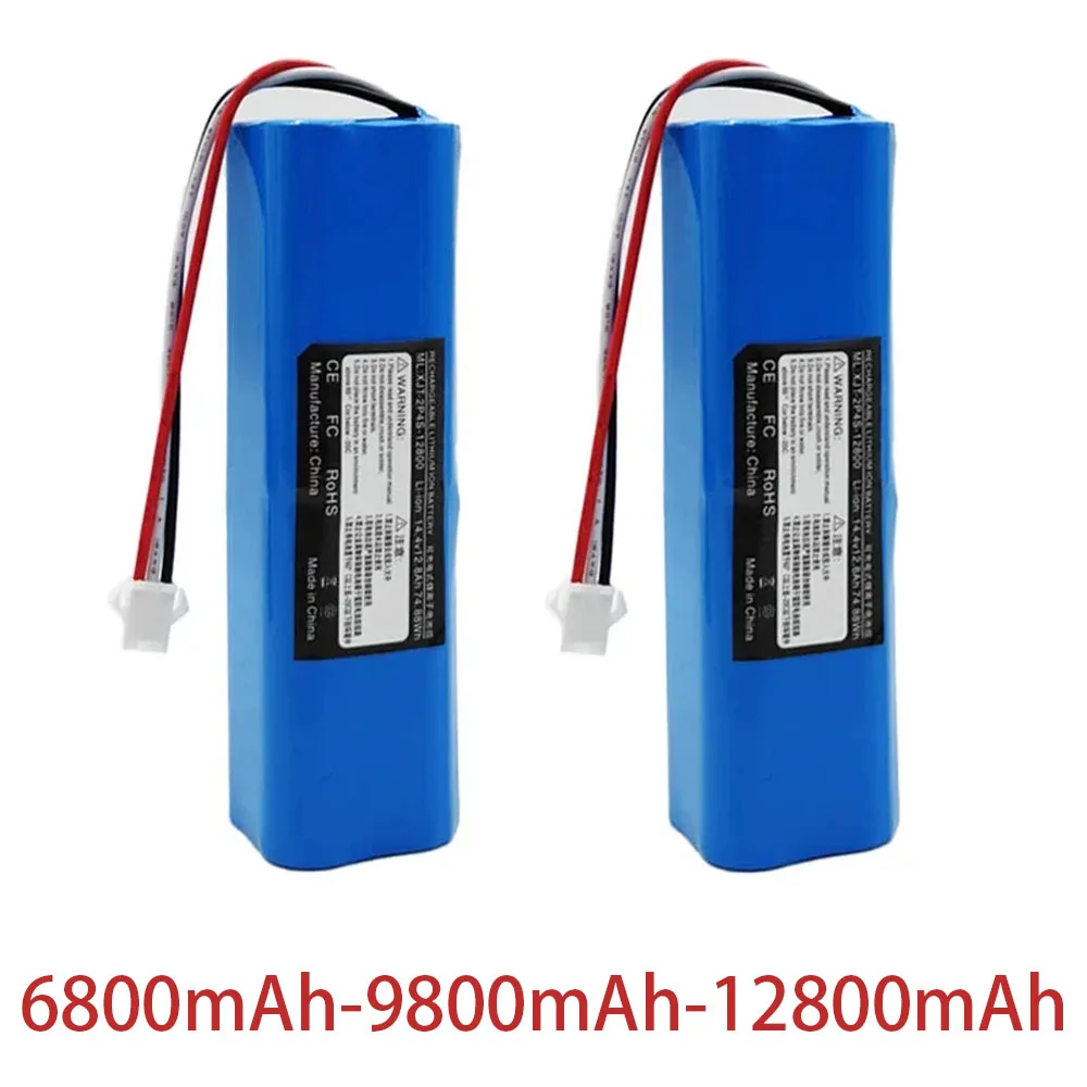 2025 100% Original for XiaoMi Viomi S9 Lydsto R1 Roidmi Eve Plus 14.4V Lithium Battery  2P4S 5200mAh 6800mAh 9800mAh 12800mAh