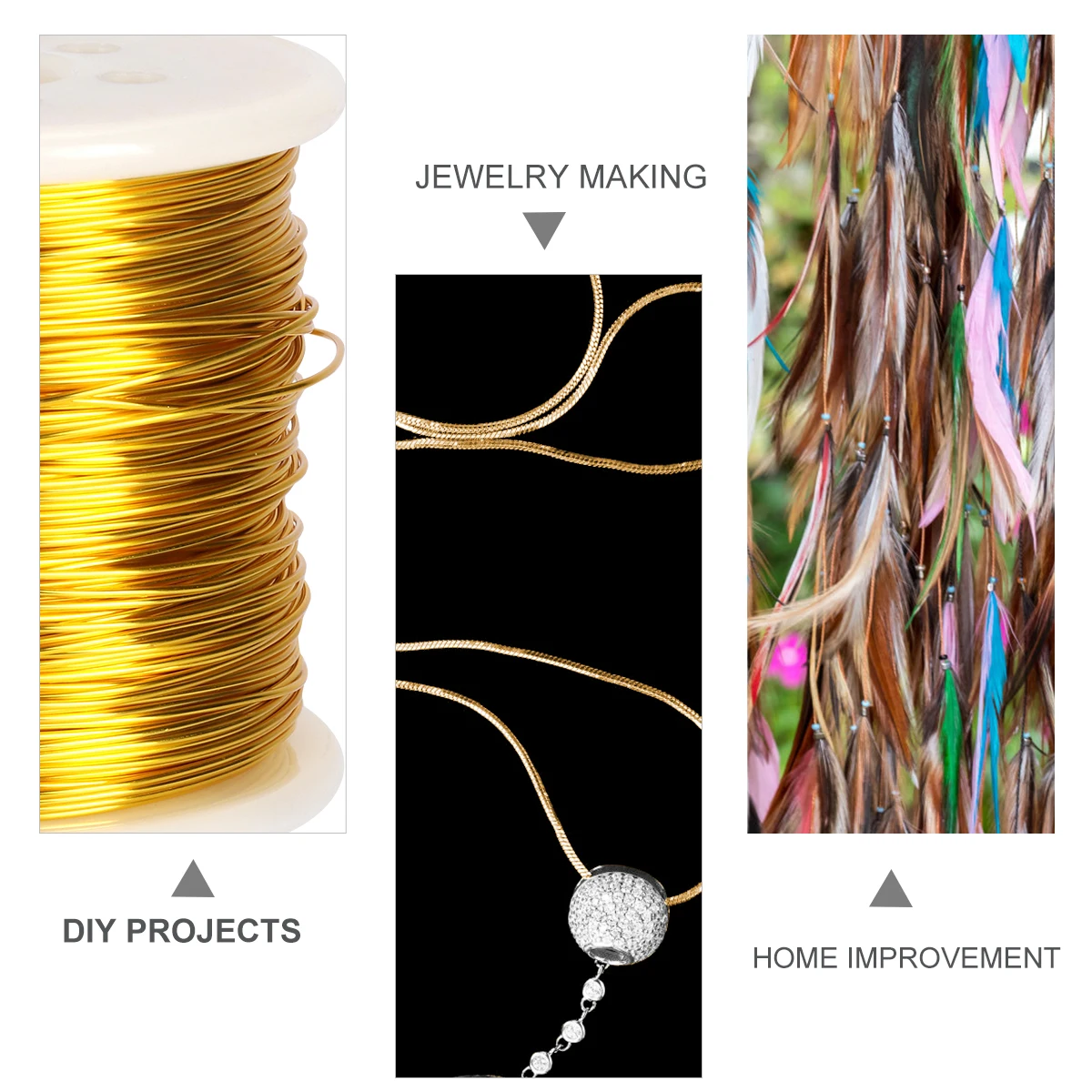 55m 0.8mm Copper Wire for Jewelry Making Beading Bracelet Necklace Crafts Flexible Refined Wire Wrapping Floral