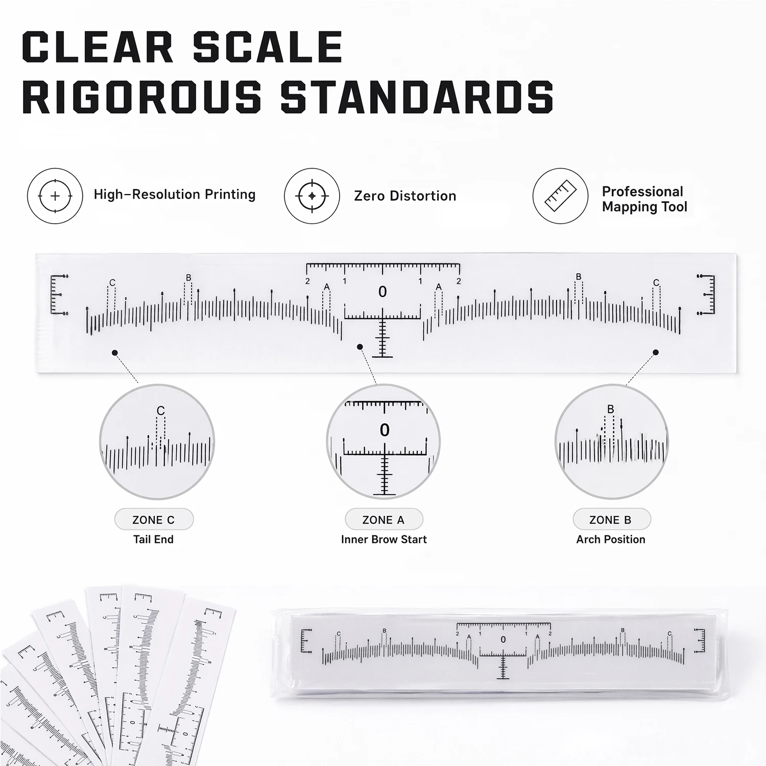 10/50/100pc Disposable Eyebrow Tattoo Ruler Hygienic Brow Mapping Tool for Permanent Makeup Microblading Tattoo accessories