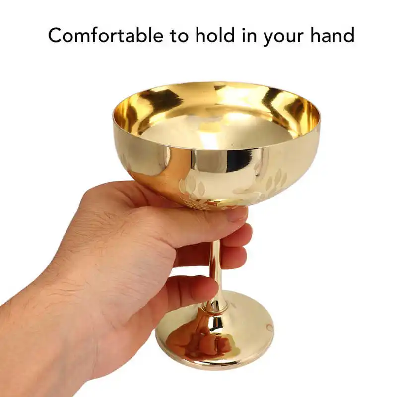 Metal Glass 304 Stainless Steel Goblet Engraved Bar Party Red Wine Cup Decorative Cups hot