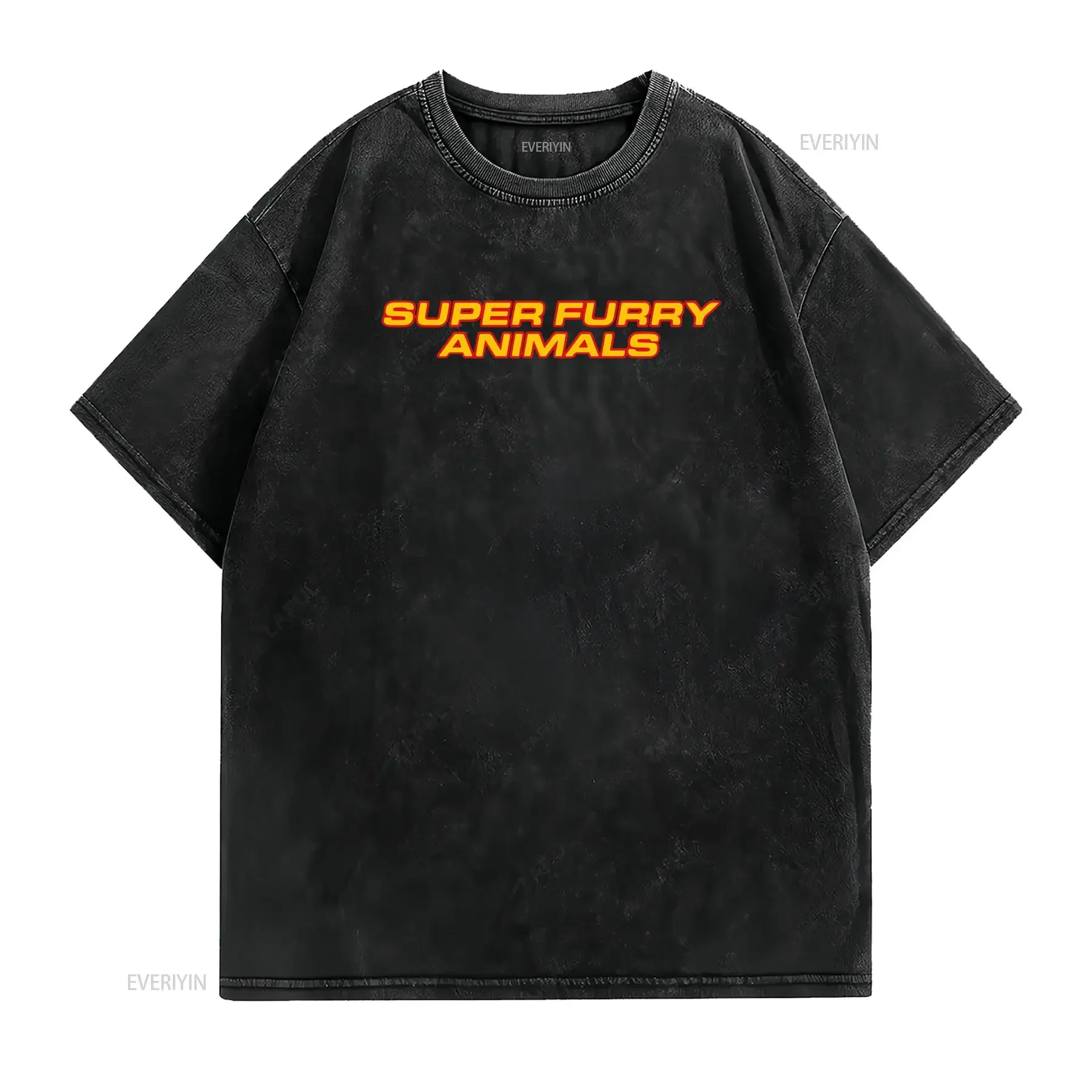 Vintage Super Furry Animals T Shirt 90S Britpop Band Rare Welsh Indie vintage Washed Unisex designer clothes Versatile Soft