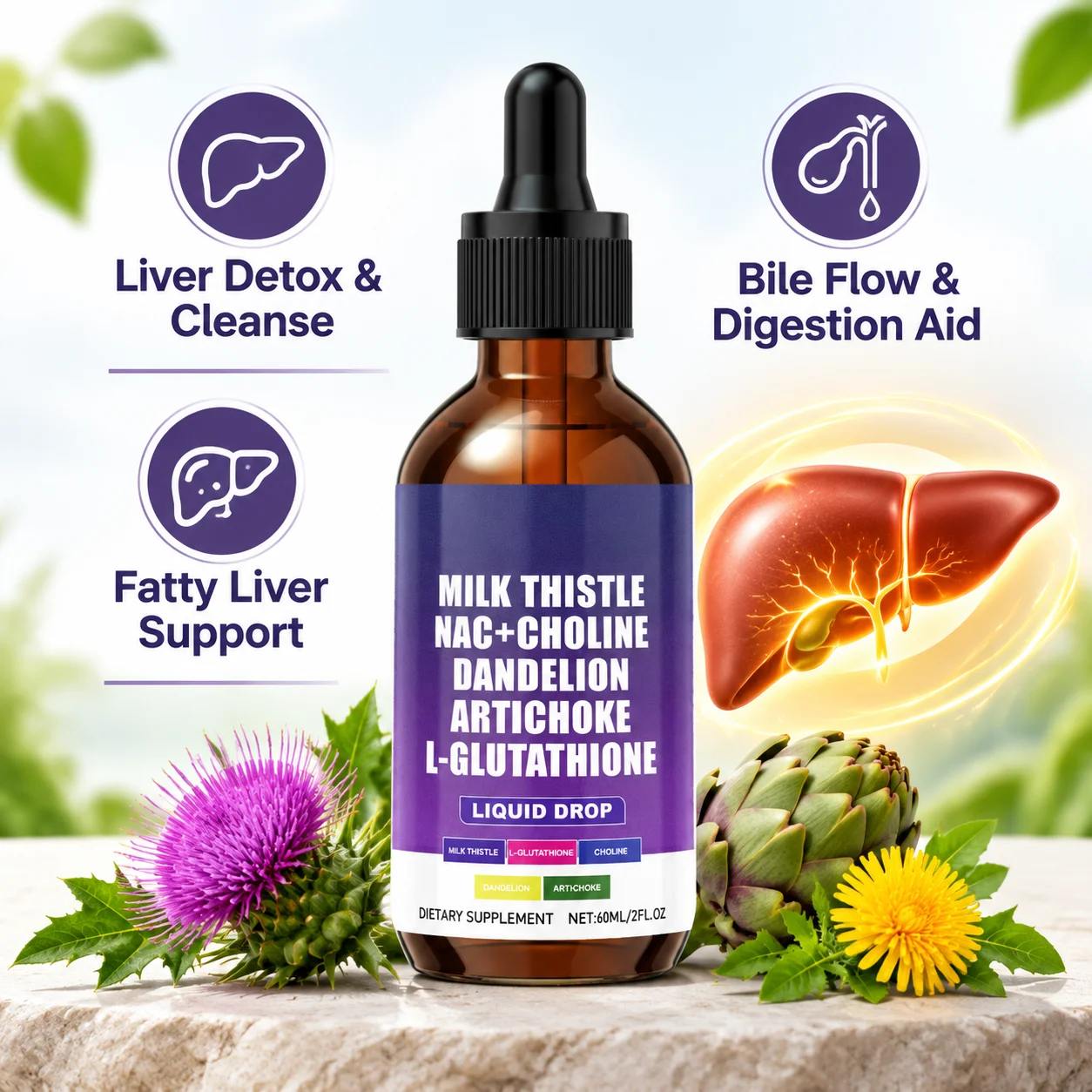 Milk Thistle NAC Liver Cleanse - огляд і ціна Ginger Tea