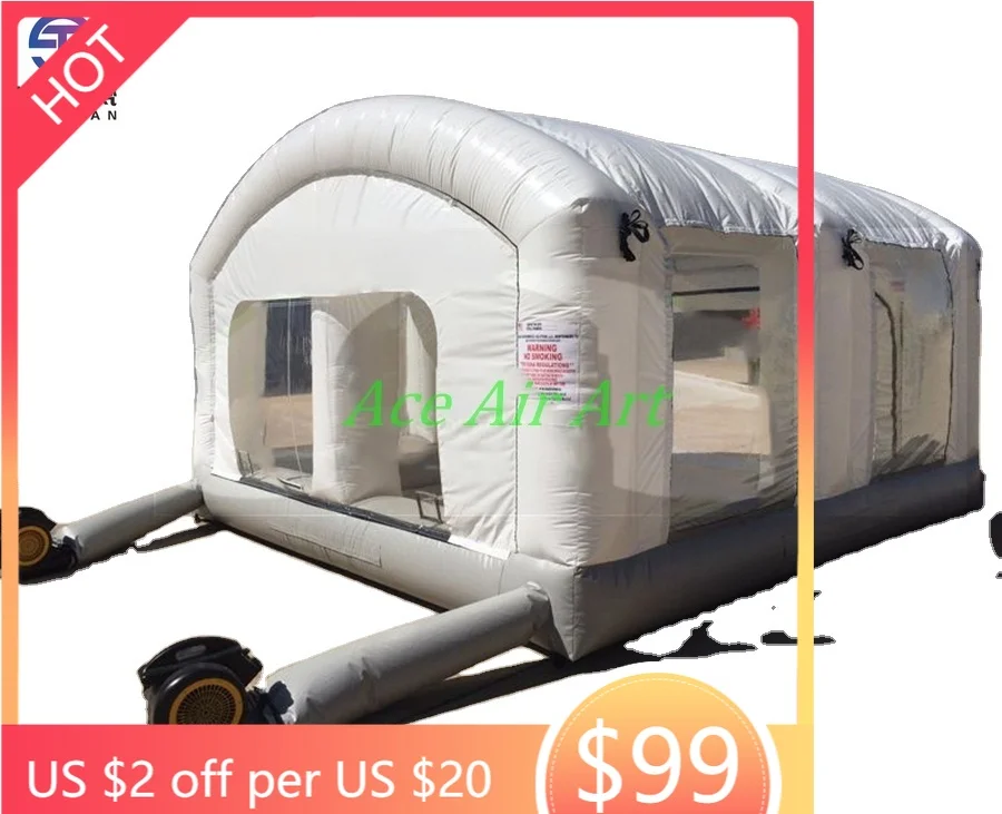 

STLF Portable Outdoor Tent Inflatable Spray Booth Inflatable Car Painting Tent for Auto Bodywork & Spraying Applications