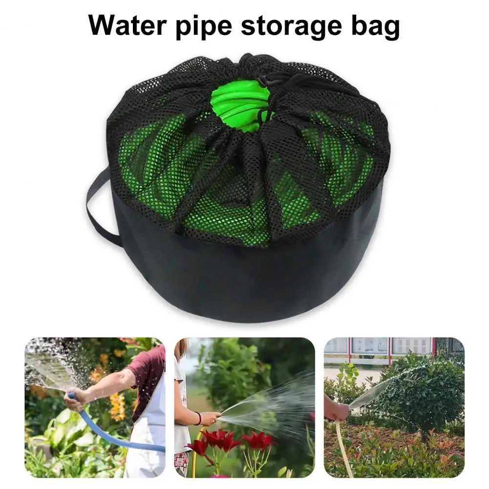 Garden Water Pipe Storage Bag Wire Hose Equipment Storage Pouch Sewer Pipe Mesh Bag Bundle Mouth Tool Garden Supplies Organizer