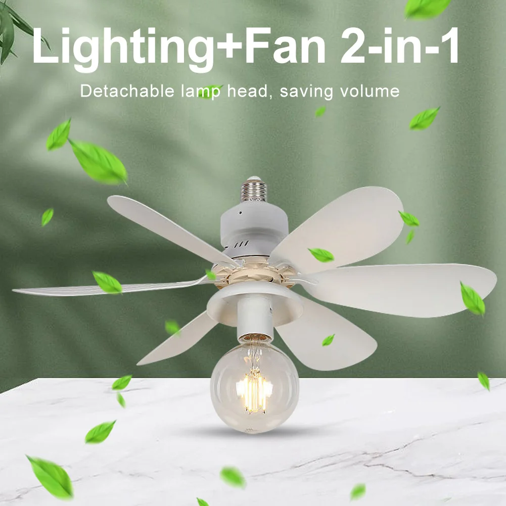 

Ceiling Fan LED Lamp E27 Base Remote Control Modern LED Ceiling Fan 3 Speeds Chandelier Ceiling Fan Dimmable for Bedroom Kitchen